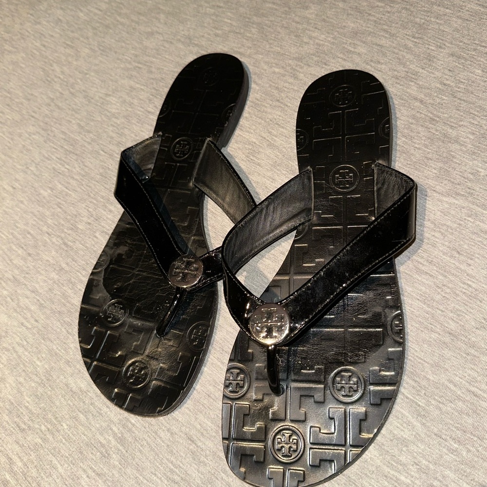 Tory Burch Black Flip Flops